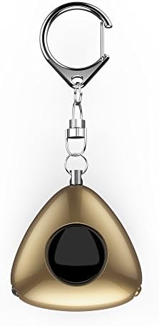 iDaye 120db Emergency Personal Alarm Keychain,Security Alarms for Women,Kids,Elderly,Siren Song with LED Flashlight Portable Key Chain Self-Defense (Tyrant Gold)