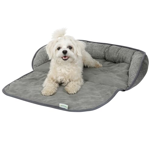 Kerbl Pet Couchkissen Emalia, Hundekissen, Katzenkissen, Hundebett, grau, 60x40x12cm, Polyester, Hunde, Katzen, Schutz für Polstermöbel