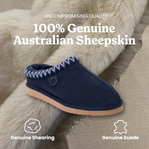 Image of Fireside by Dearfoams Men's Grafton Shearling Indoor /Outdoor Clog