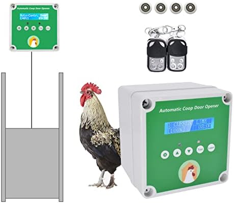 Automatische Hühnerklappe 30x30cm - Mit Fernbedienung & Timer