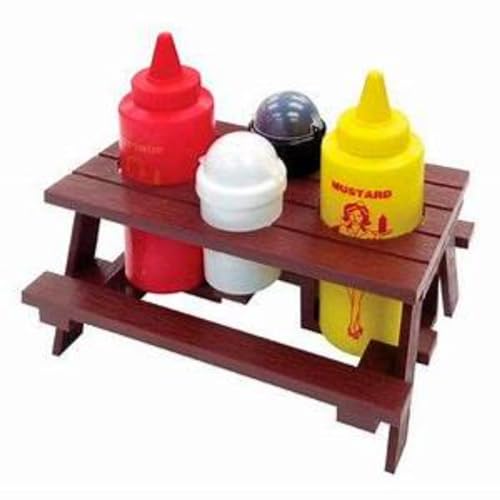 Mr. Bar-B-Q, Inc. 40197X Picnic Table Condiment Set