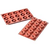 Silikomart Professional SF171 Silicone Mold, Mini Donuts