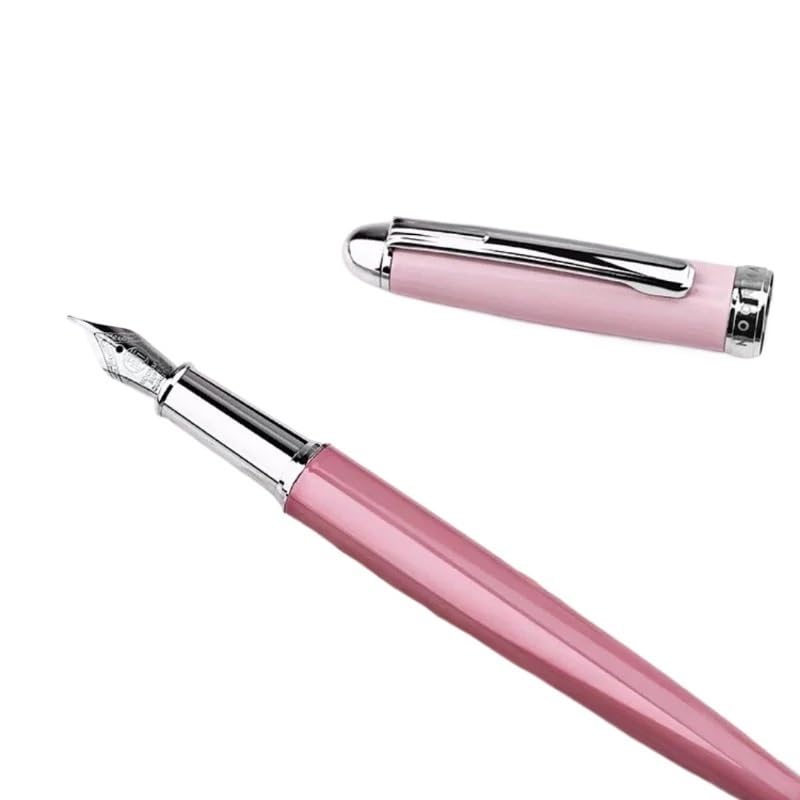 Stylo plume en métal de calligraphie haute précision 0.5 mm couleur rose - 4