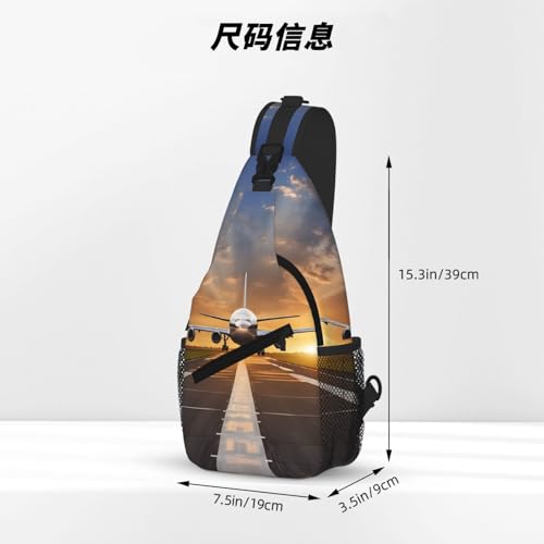 Airport Print Print Cross Chest Bag Diagonally - High-Capacity For Short Trips, Work, And Daily Use4