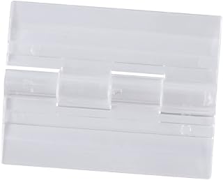 VILLCASE 10pcs Transparent Hinge Low Profile Flex Hinges Transparent Cabinet Hardware Hinge Flexible Living Hinges Clear Cabinet Hardware Transparent Acrylic Hinge Furniture Plastic Organic