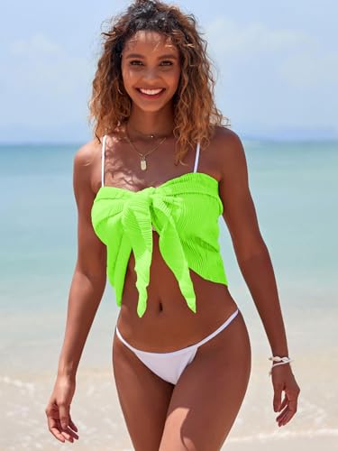 Image of ZAFUL Women's Sarong Coverups Beach Wrap Sheer Bikini Cover Up Mini Skirt | Wraps Swimwear, Cover Ups for Swimwear, Multi-Wear, Texture, Floral