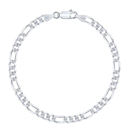 Bracelet Argent 925 Figaro 4.2 mm le bijou idéal du style décontracté au chic