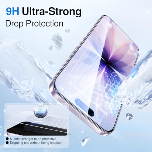 Image of SMARTDEVIL (2+2 Pack HD Clear Screen Protector for iPhone 17 with 2 Camera Lens Protectors, 9H Tempered Glass, Shatter-Resistant, SmartPull Dust & Bubble-Free Install Frame, Case-Friendly