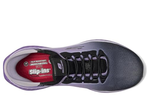 Image of Skechers Women's Tilido Ombray | Work, Slip-ins, Relaxed Fit, Max Cushioning, Slip Resistant, Electrical Hazard, Air-Cooled Memory Foam, Heel Pillow