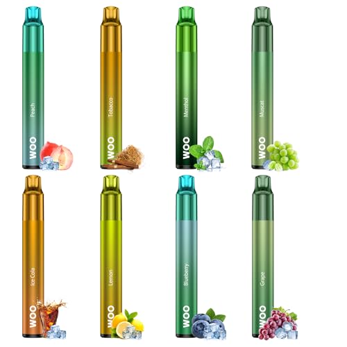 電子タバコ 20000回吸引可能 vape 8風味セット ベイプ 使い捨て シーシャ 爆煙 水蒸気タバコ 禁煙 持ち運び 薄型 超軽量 ビタミン入り タバコの代わり ビタミンタバコ 水タバコ 大容量 節煙 禁煙サポート ニコチンなし タールなし WOOのサムネイル