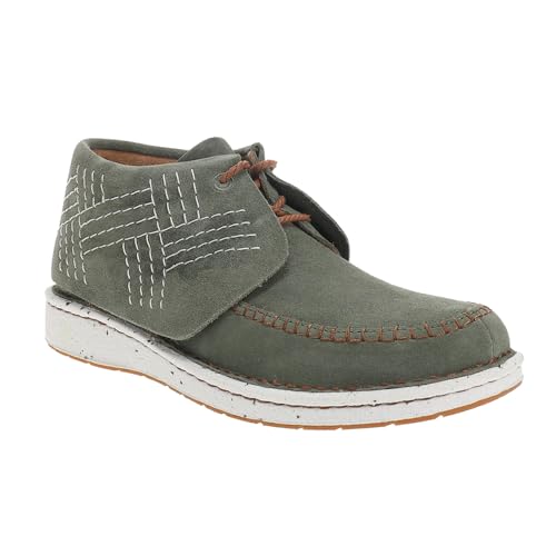 Justin Boots Womens Zila Embroidered Moccasin Casual Boots Ankle - Green - Size 8 B2