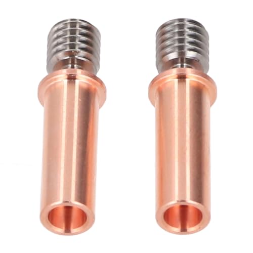 2PCS Bimetallic Heatbreak Ti Alloy and Copper Thermal Insulation Heat Break Replacement for 2 Pro 3D Printers