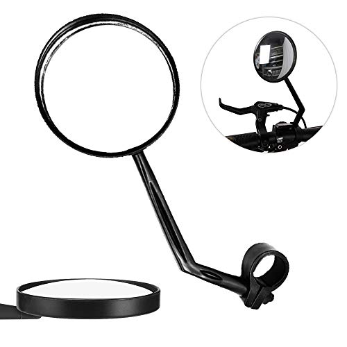 ZoneYan Espejo Retrovisor de Bicicleta, Espejo Retrovisor Bicicleta Flexible, Retrovisor para Bicicleta, Espejo Bicicleta, Fácil de Instalar, Apto para Todo Tipo de Bicicletas