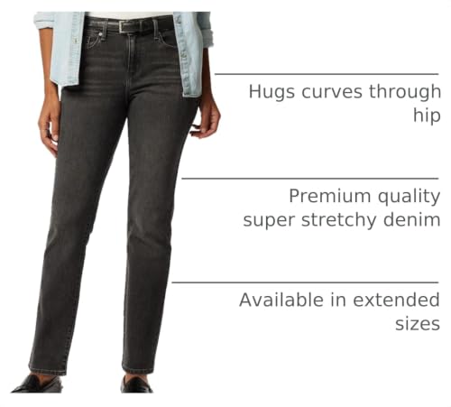 Image of Levi Strauss Signature Gold Women's 03 Essential Mid-Rise Straight Jeans (Also Available in Plus)