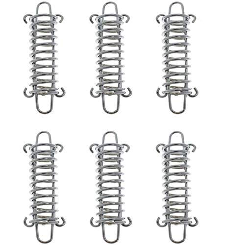 6 pièces Ressort Trampoline Ressort galvanisé pour Le Camping en Plein air randonnée Voyage Pique-Nique Tente de Plage, auvent