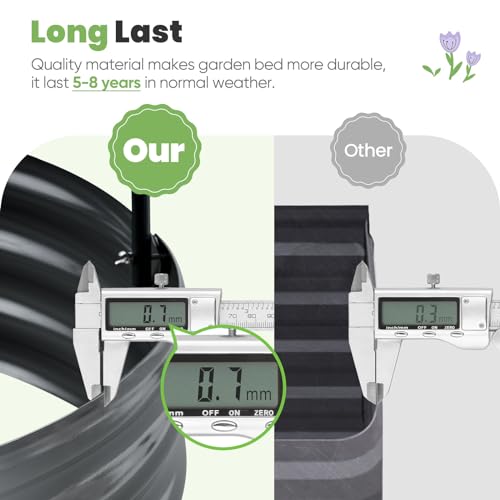 image for KING BIRD Raised Garden Bed with Cover Galvanized Oval Planter Garden 