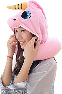 EUGU Travel Pillow Cartoon Unicorn Neck Pillow Office Airplane New Neck Cushion for Sleep Outdoor Travel Pillows
