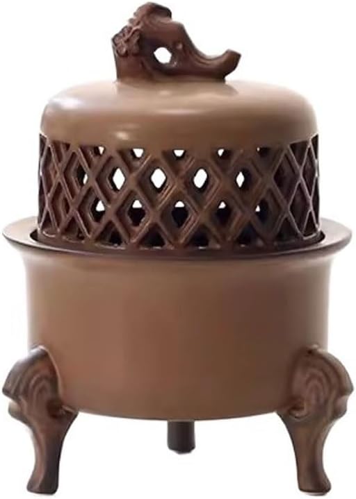 Incense Holder Incense Burner Incense Waterfall Retro Ceramic Incense Burner Household Sandalwood Agarwood Aromatherapy Burner Indoor Incense Seal Burner Ornaments Backflow Incense Burner