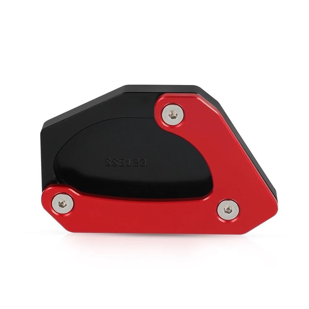 Béquille latérale pour Suzuki V-Strom 650 plaque d'extension rouge