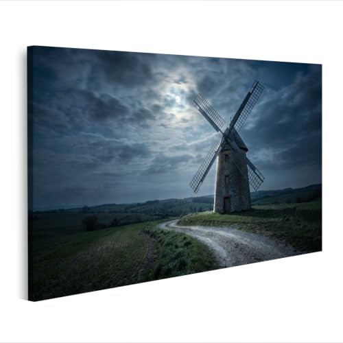 Toile moulin à vent mystique pour salon : créez une ambiance nature