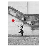  H8008M_PL1A0 Poster photo Décoration murale Motif Banksy There is always hope 84,10 x 118,90 cm