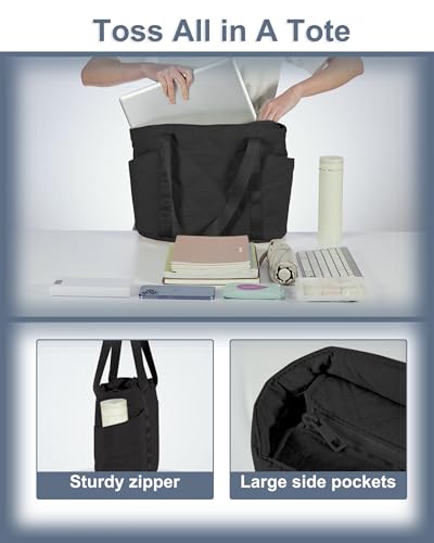 Bolso Tote SUPACOOL para mujer, ligero y acolchado miniatura 6