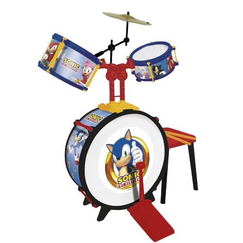 Batterie Musical Sonic 3 éléments coordination motrice enfant REIG