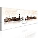 decomonkey Bilder Hamburg 150x45 cm XXL 1 Teilig Leinwandbilder Bild auf Leinwand Vlies Wandbild Kunstdruck Wanddeko Wand Wohnzimmer Wanddekoration Deko Stadt Aquarell City bunt