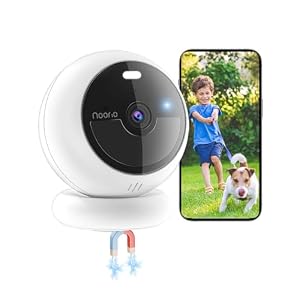 Noorio Security Cameras Wireless Outdoor/Indoor Magnetic 1080P, Battery Powered Cameras for Home Security, AI Motion Detection, 32G Free Local Storage, 2-Way Audio, Color Night Vision, 2.4G WiFi
