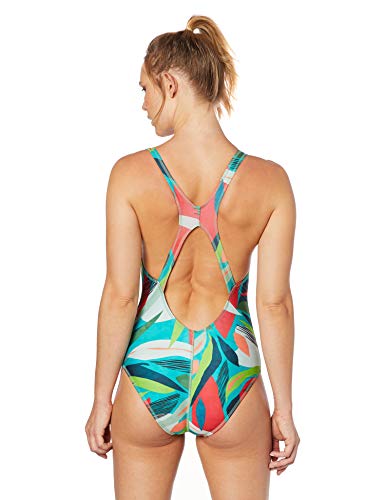 Speedo Naoy Maillot, Feminino, Verde (Nannai), M