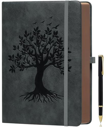 ZXHQ A5-Notizbuch mit 360 linierten Seiten und Stift...