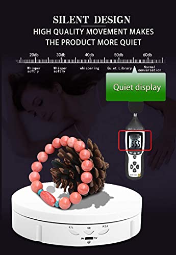 image for JAYEGT Motorized Rotating Display Stand, 5.74inch /22lbs Load, 360 Deg