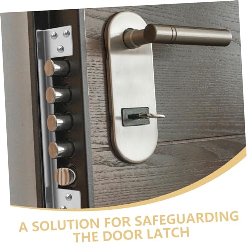 Protector de pestillo Holibanna de metal para asegurar cerraduras de puertas contra intrusiones 5