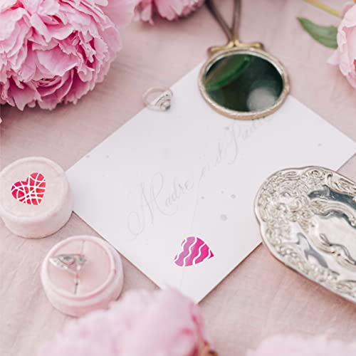 1810 Pcs Heart-Shaped Stickers, 12 Unique Designs Heart Stickers Self-Adhesive Love Decoration Labels, Use For Valentine's Day, Gifts, Wedding, Anniversary, Party, Award Charts (0.5" Each, 10 Sheets) #TOP6