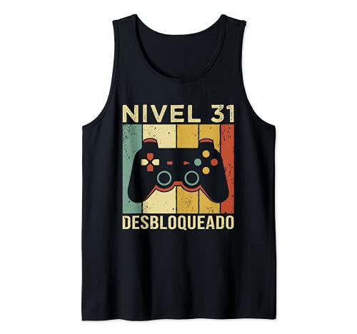 Gaming Videojugador Mando Cumpleaño 31 Aniversario Gaming Camiseta sin Mangas