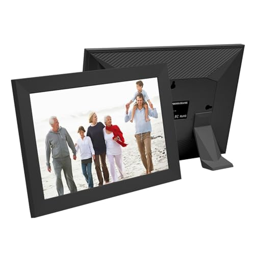 Marco De Fotos Digital 10,1 Pulgadas, 32 GB/64 GB, WiFi Inteligente, Pantalla Táctil IPS HD 1280 X 800, Montaje En Pared Easy Share Moments(Black)