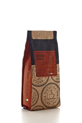 Café tostado a leña Antica Tostatura Triestina Nessun Dorma molido para espresso en bolsas de 250 g.