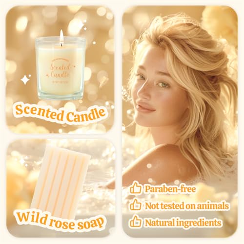 Image of Self Care Gifts for Women, Bath and Body Set for Women, 8 PCS Vanilla Spa Kit for Her Birthday, Mothers Day, Christmas Gifts for mom