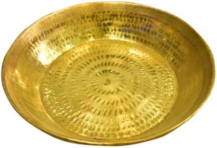 Finaldeals Brass Parant Dough Maker Dough Mixer Atta Maker Dough Parant Brass Parat size 16 inches
