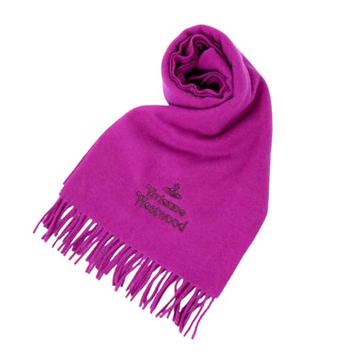 [ヴィヴィアン ウエストウッド] Vivienne Westwood アパレル(マフラー) 81030007 W00Q7 フューシャ ベーシック エンブロイダリー ロゴ フリンジ マフラー レディース [ブランド] [並行輸入品]
