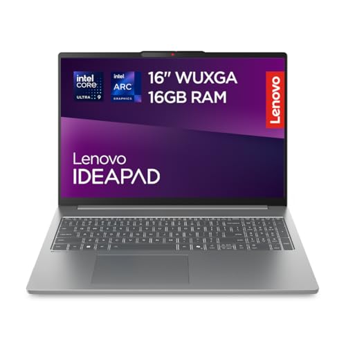 Portatili più veloci Lenovo IdeaPad Slim 5i Notebook - Intel Core Ultra 9 185H, RAM 16GB, 512GB SSD, Grafica Intel Arc Integrata, Display 16 pollici WUXGA (1920x1200) IPS, Windows 11 Home - Luna Grigio