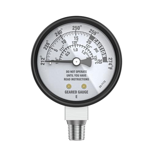Image of Pressure Cooker Canner Gauge Replacement for All American 1930-10.5 qt,15.5 qt,21.5qt,25 qt,30qt,41.5qt (910, 915, 921, 925, 930, 941),Parts Fits All Our Pressure Cookers/Canner,Easy to Read