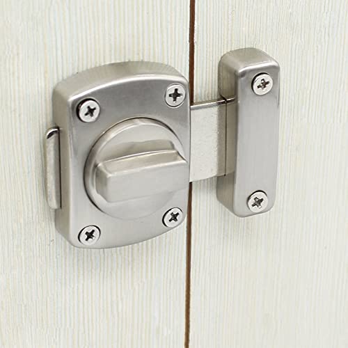 Bolt Latch Rotating Door Latch Gate Latch Door Latch Latch Lock Bathroom Door Latch Stainless Steel Brushed Finish Applicable To Various Doors- #TOP1