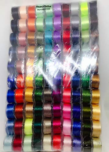 Kit 25 Hilos Bordado Máquina Multicolor Bobinas miniatura 4