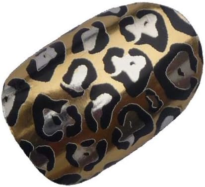 Chix Nails Nail Wraps Gold Jaguar Animal Print Fingers Toes Vinyl Foils Beauty