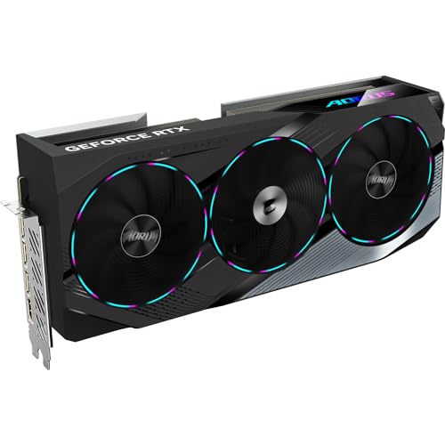 Image of Gigabyte GeForce RTX 4070 Ti Super AORUS Master Graphics Card - 2670MHz Core, 16GB GDDR6X 21000MHz 256-bit Memory, PCI-E 4.0, 3X DP 1.4, 1x HDMI 2.1a, NVIDIA DLSS 3.5, GV-N407TSAORUS M-16GD