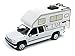 2002 Chevrolet Silverado White with Camper and Car Trailer Limited Edition to 4720 pieces Worldwide 