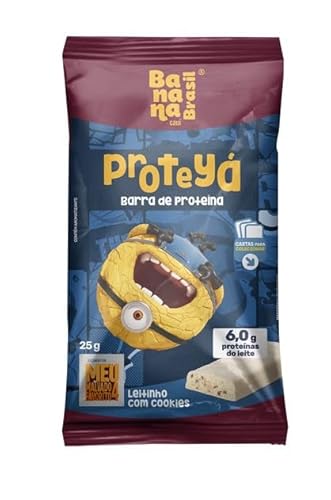 Banana Brasil Barra Proteyá de Proteína de Leitinho com Cookies 12 Unidades de 25 g