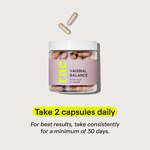 Rae Wellness Vaginal Balance Capsules - Natural Vaginal Health And Urinary Tract Supplement With Cranberry, Probiotics, Garlic And More - Vegan, Non-Gmo, Gluten-Free - 60 Caps (Pack Of 1) #TOP4