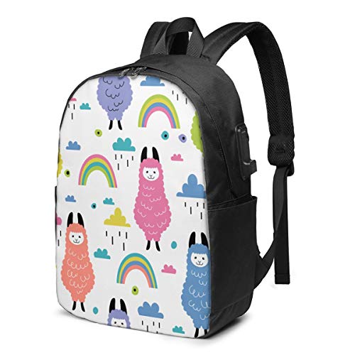 Llamas Lindas y Arcoiris con cordón Bolsas a Granel Sacos Cinch